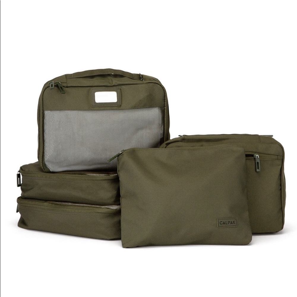 Calpak luggage 5 piece packing cube set olive NEW